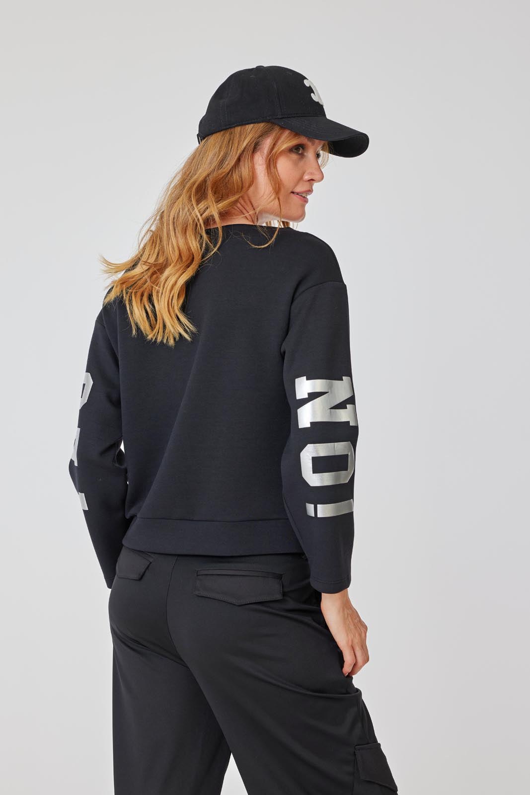 yes-sweatshirt-rmelprint-pullover-schwarz-40-42 image 5