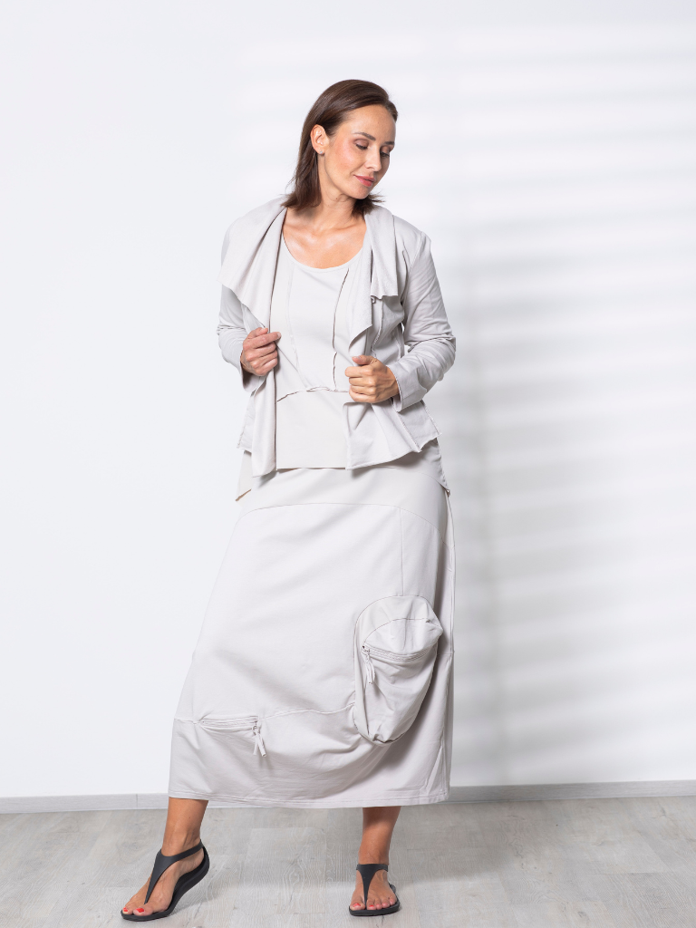anastasia-by-kampeas-jersey-ballonrock-maxi-sand-beige image 1