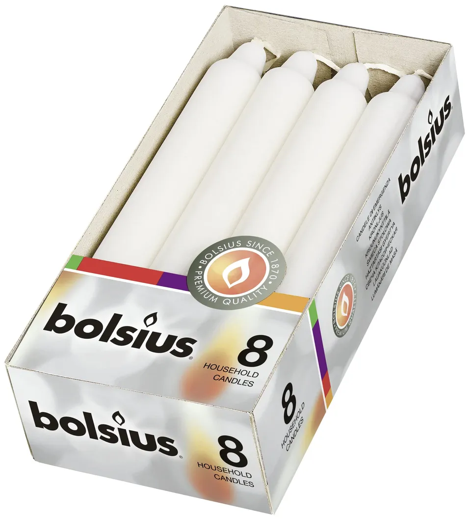 bolsius-essentials-stabkerzen-wei-18-cm-8-st-ck-6h image 1