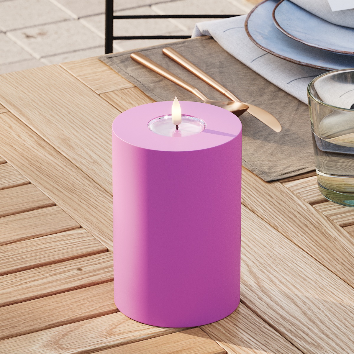 deluxe-homeart-au-enleuchten-led-kerze-10x15-magenta image 3
