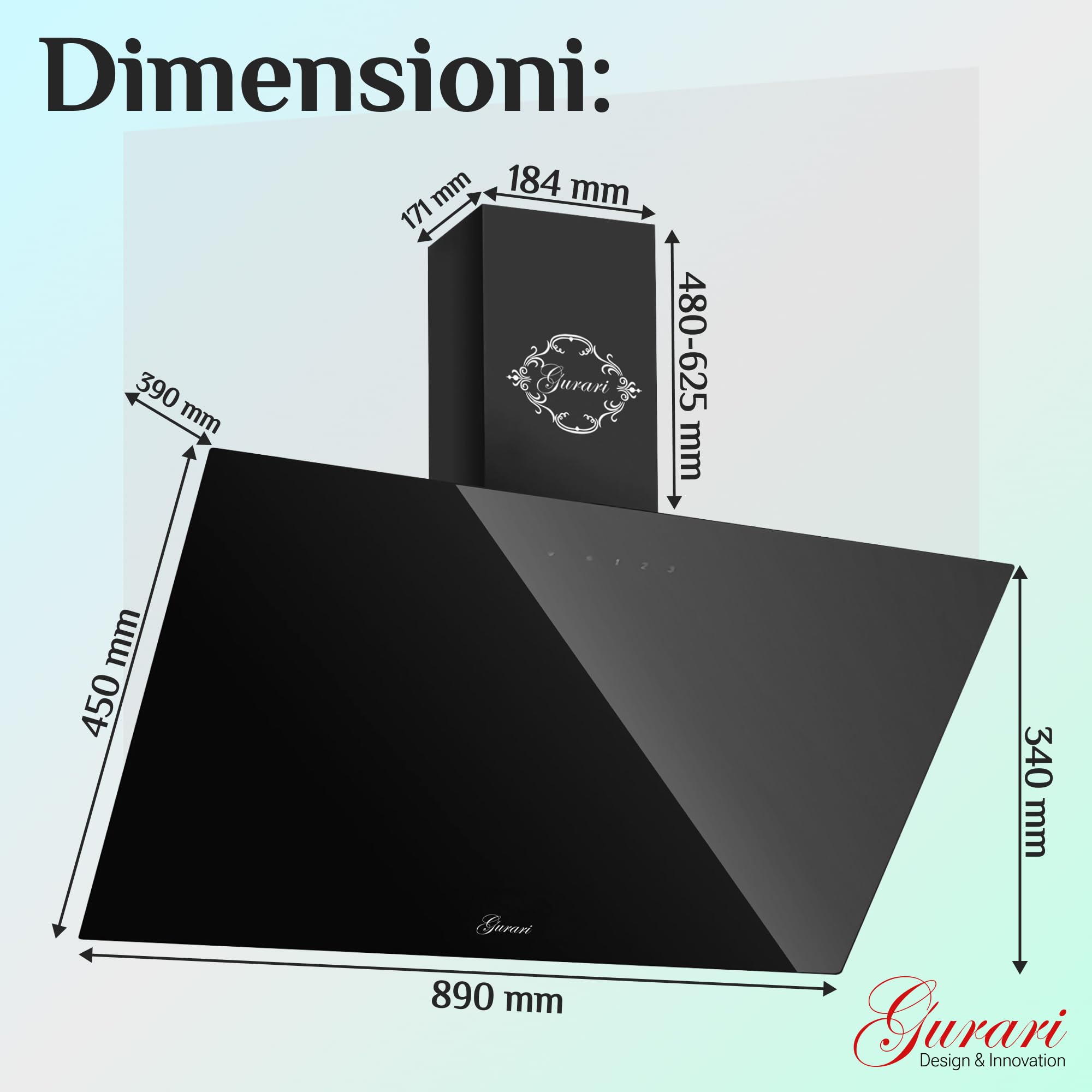 gurari-286-bl-prime-dunstabzugshaube-90-cm-schwarz-klasse-a image 4