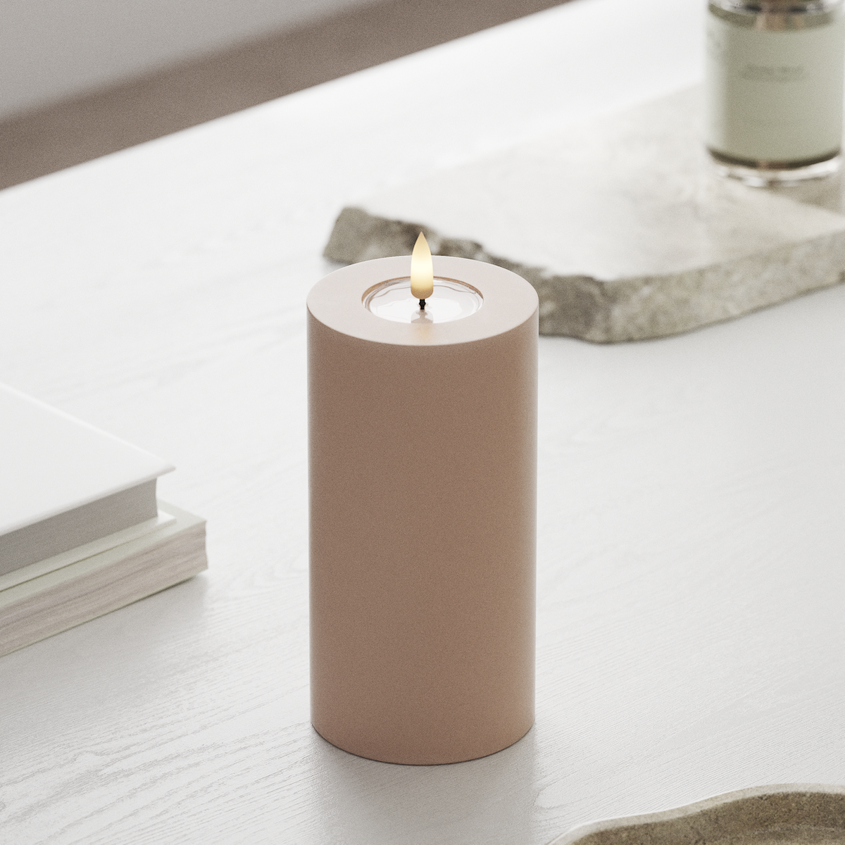 deluxe-homeart-blockkerzen-led-blockkerze-7-5x15-cm-rosa image 3