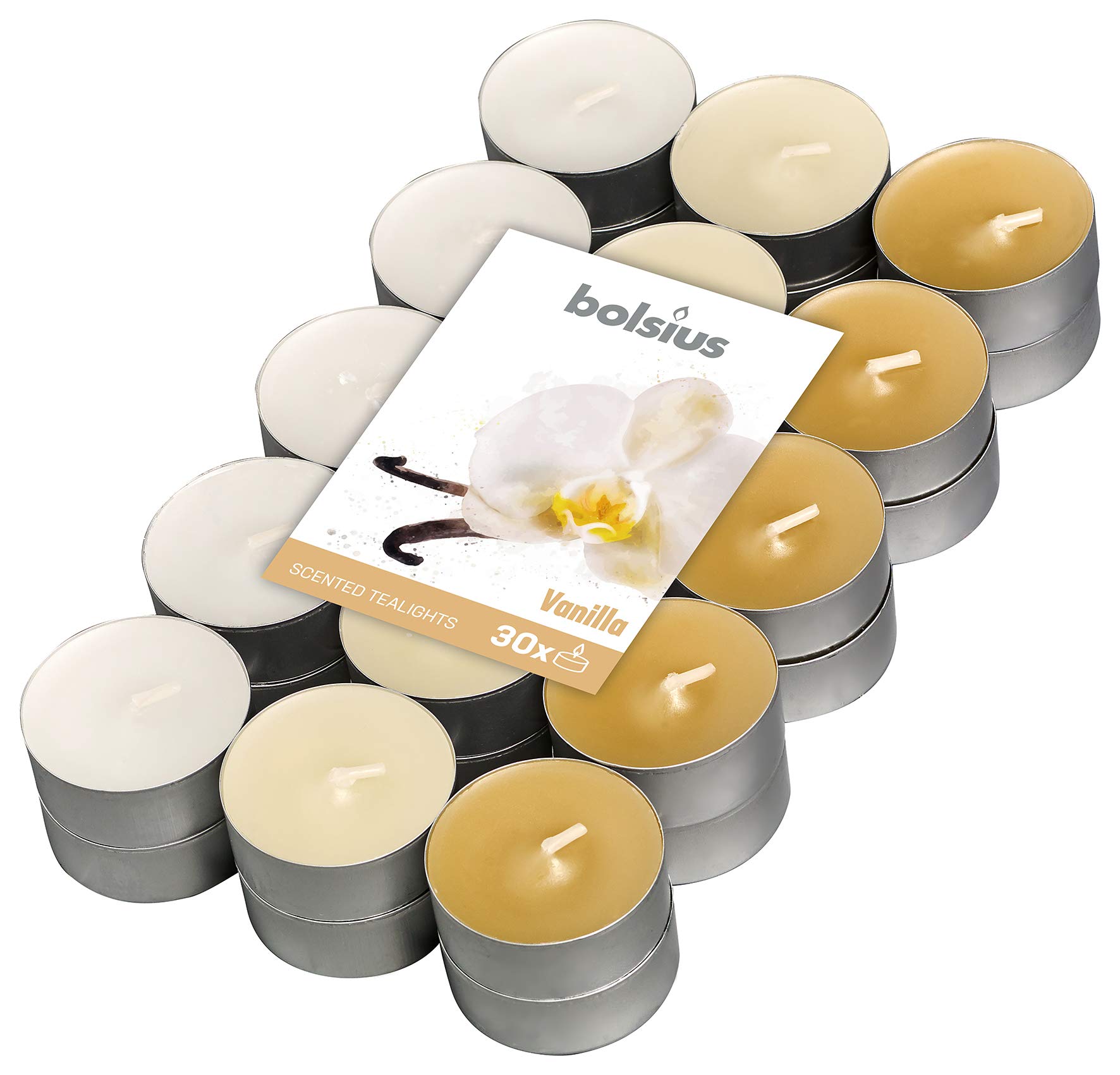 bolsius-true-scents-duftteelichter-vanille-30-st-ck-4-stunden image 1