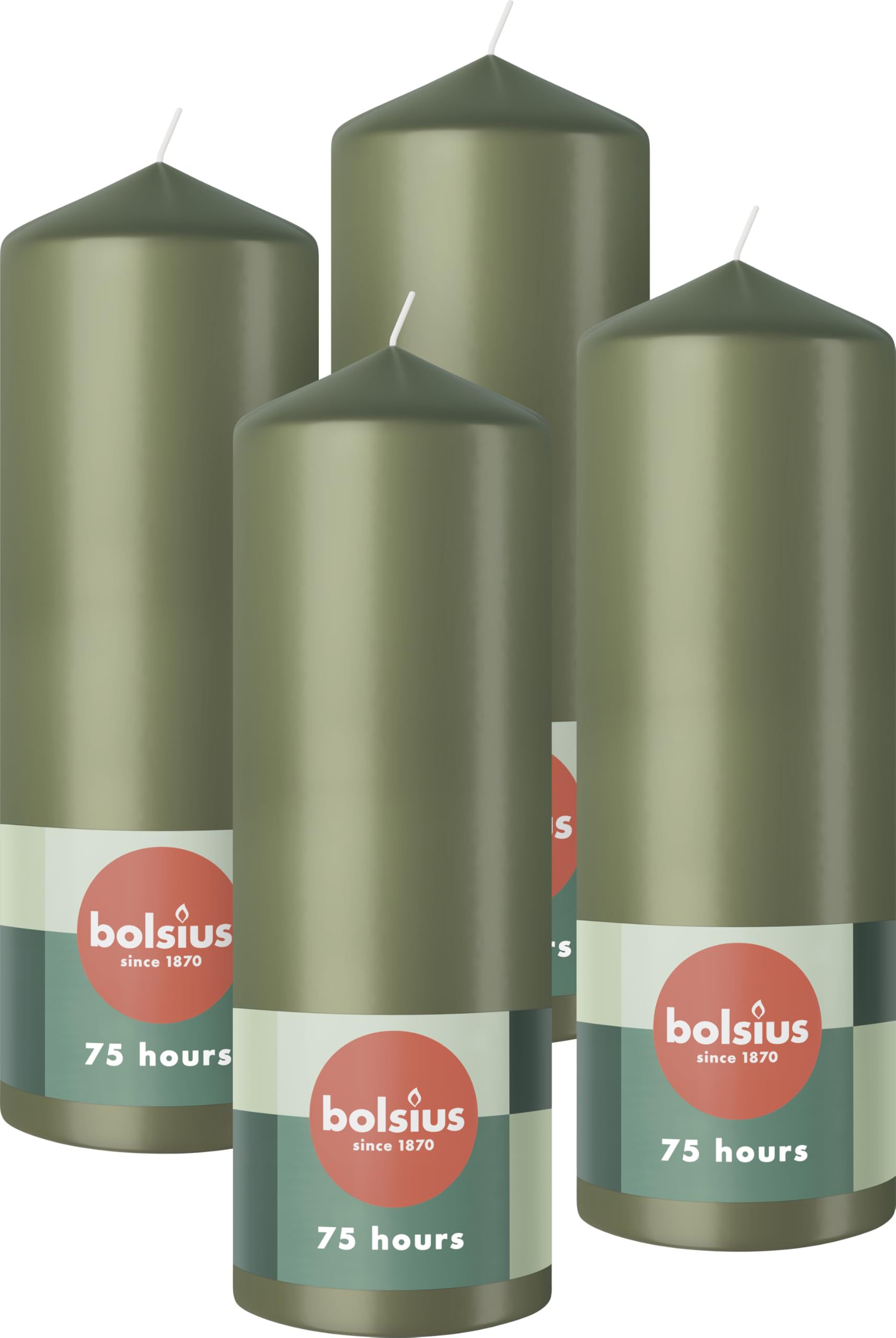 bolsius-essentials-stumpenkerzen-gr-n-4-st-ck-20x7-cm-75-std image 1