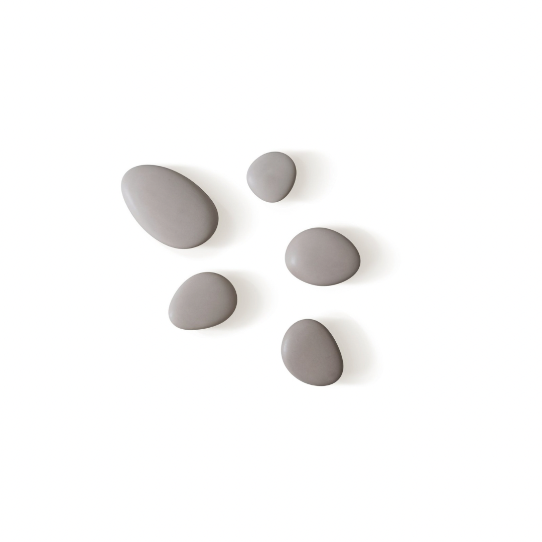 ein-st-ck-vom-gl-ck-hooks-wandhaken-steine-porzellan-5er-set image 3