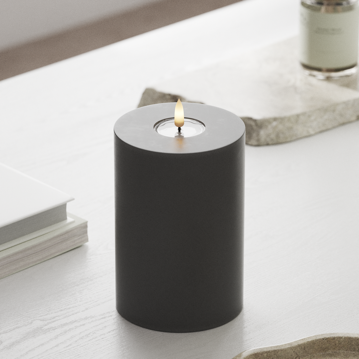deluxe-homeart-blockkerzen-led-blockkerze-10x15-cm-grau-real-flame image 3