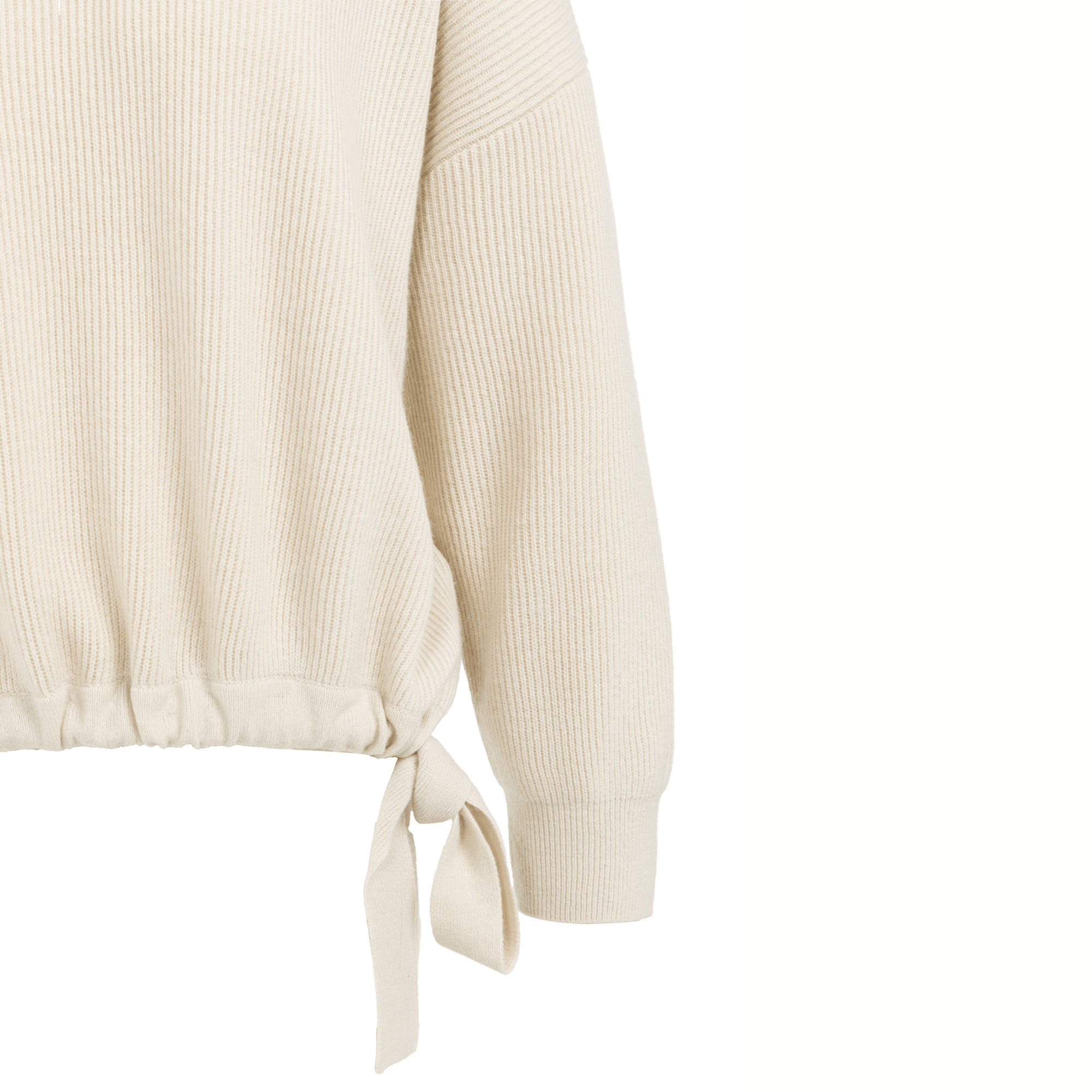 yaya-strickpullover-mit-bindeb-ndern-beige-oversize image 5