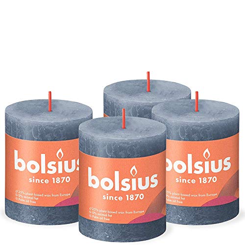 bolsius-rustik-stumpenkerzen-dunkelblau-4er-pack-8x7-cm image 8