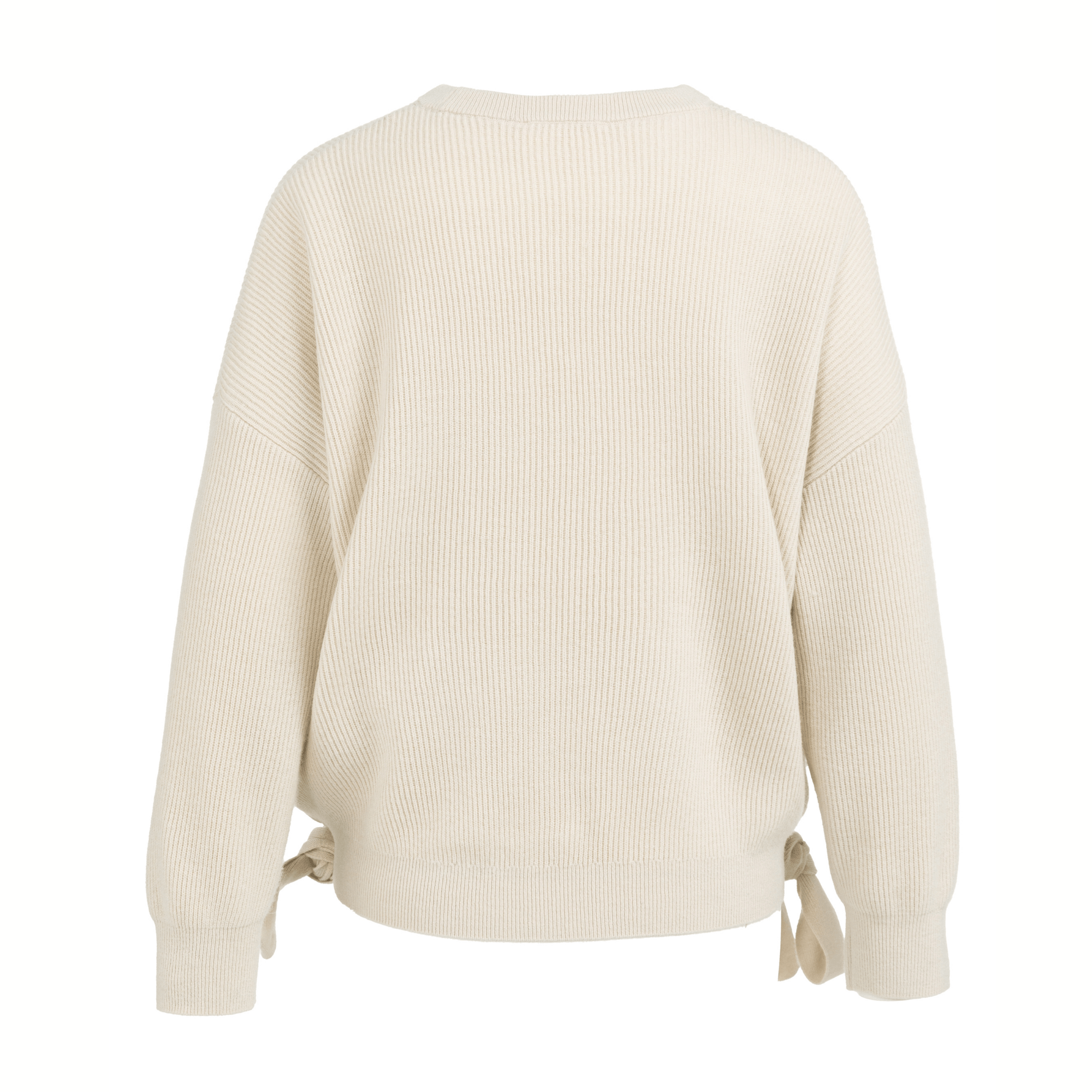 yaya-strickpullover-mit-bindeb-ndern-beige-oversize image 4