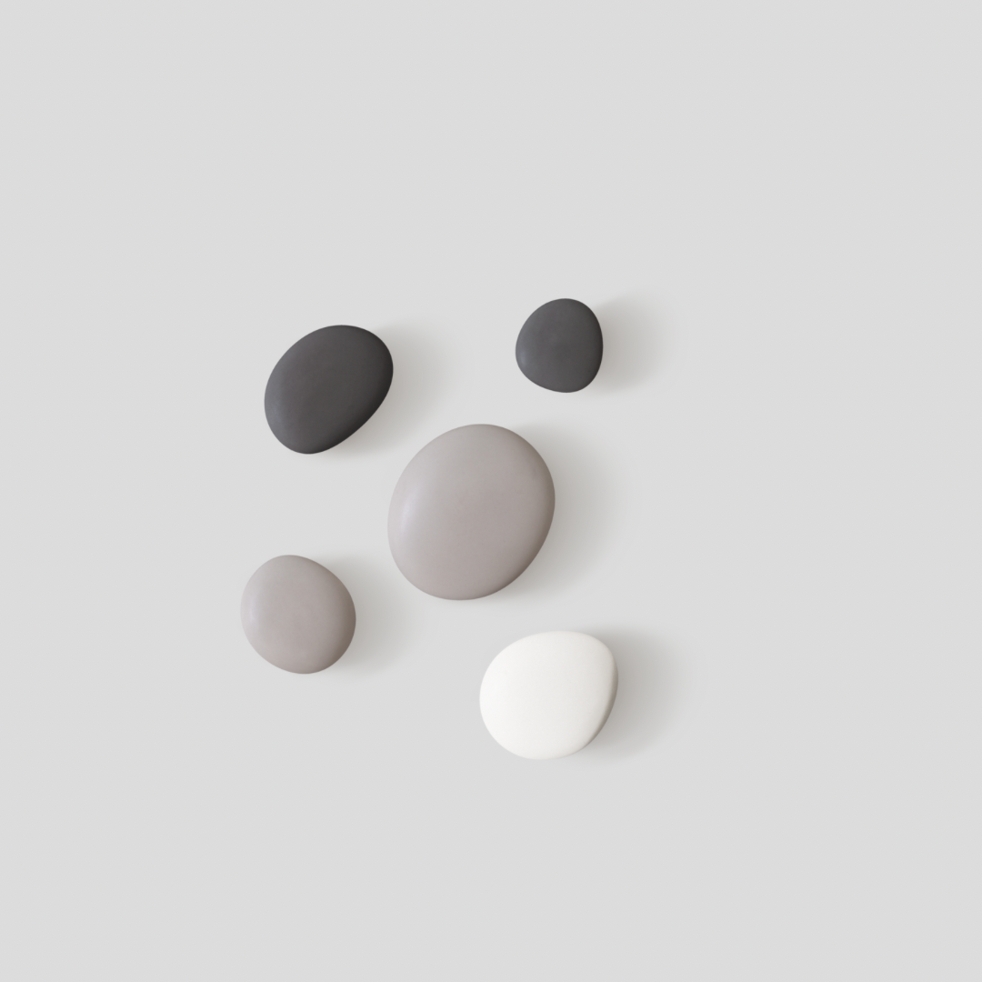maomi-hooks-wandhaken-porzellan-steingrau-5er-set image 2