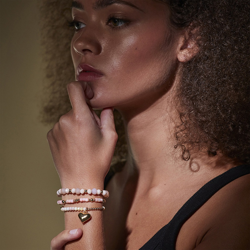 the-moshi-ruby-perlenarmband-set-rosa-gold-elastisch image 2
