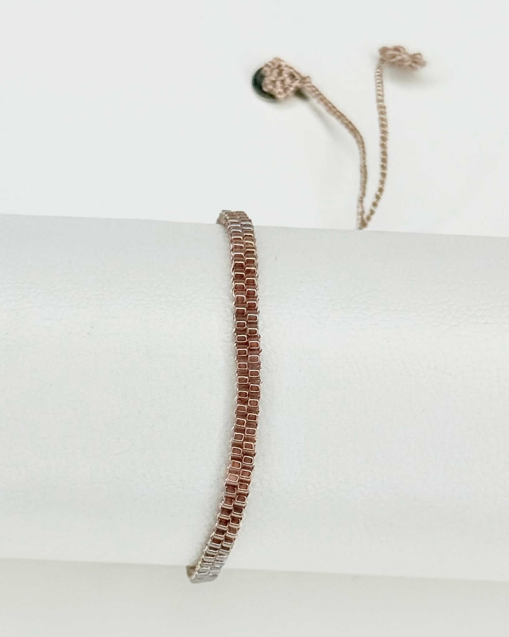 maelys-peyote-armband-sand-metallic-verstellbar image 1