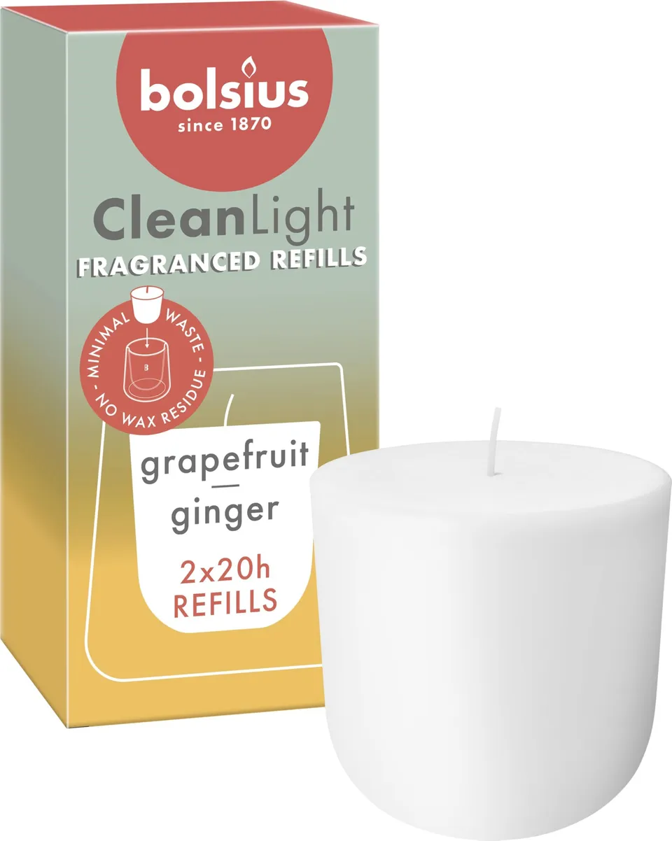 bolsius-cleanlight-refill-grapefruit-ingwer-2er-20h image 1