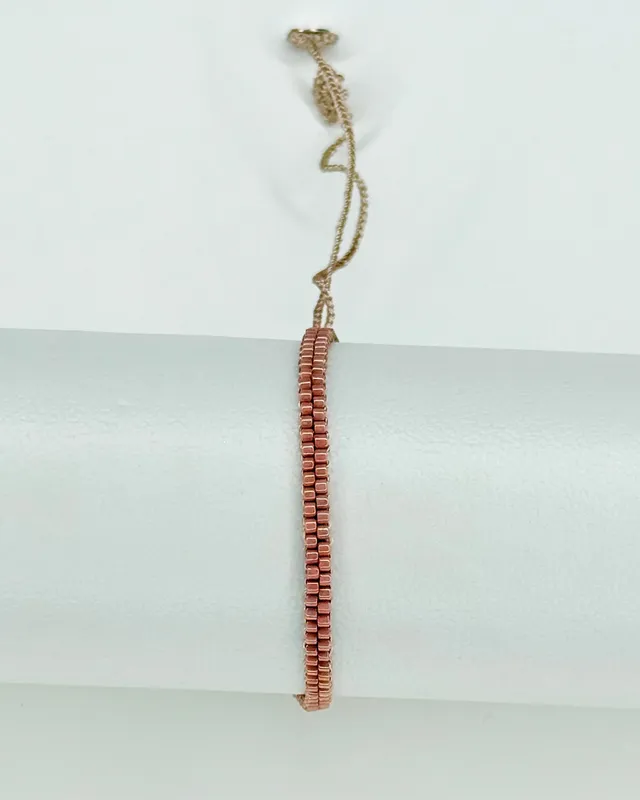 maelys-armband-peyote-puder-metallic-verstellbar image 1