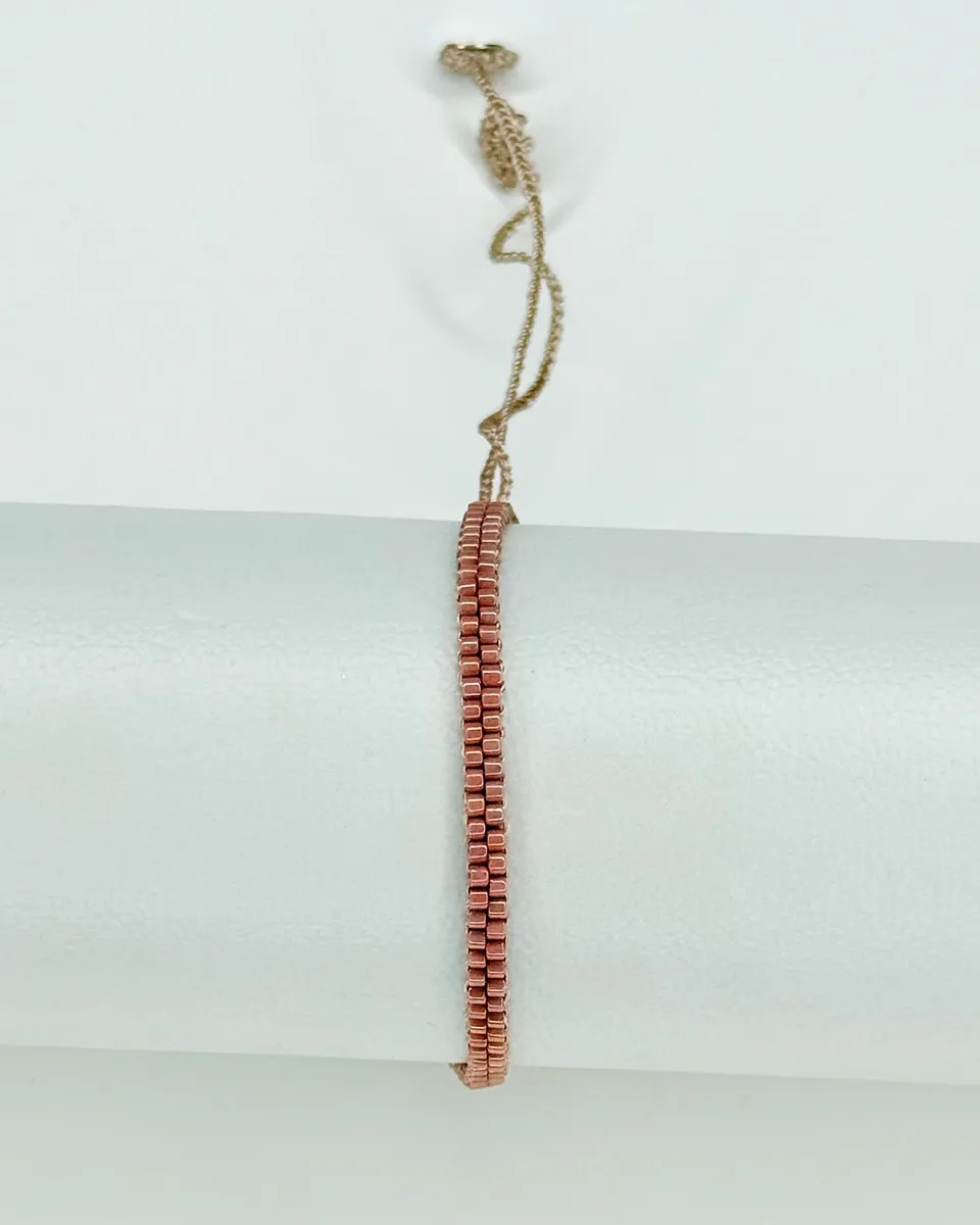 maelys-armband-peyote-puder-metallic-verstellbar image 1