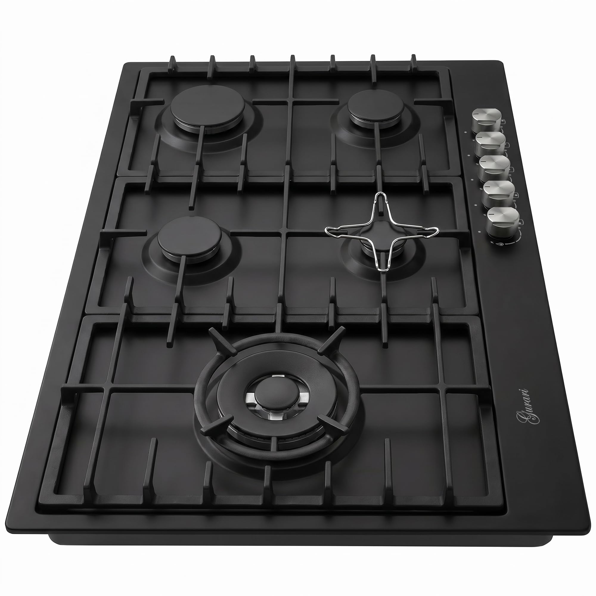 gurari-gch-fb-905-bl-gaskochfeld-90-cm-schwarz-emaille-5-flammig image 6