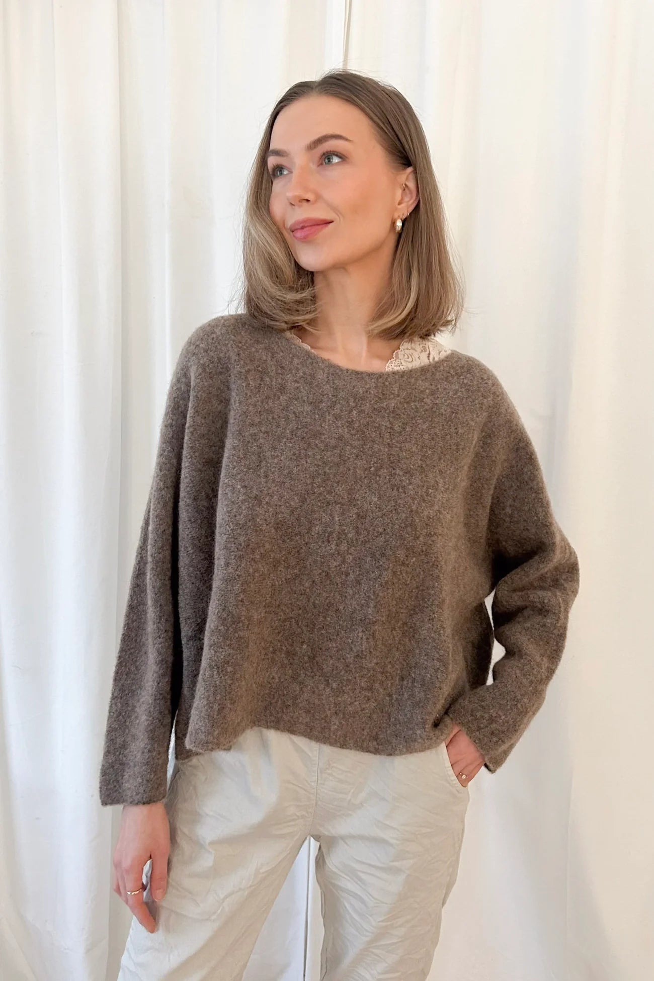 bypias-angie-alpaka-pullover-braun-meliert-einheitsgr-e image 1