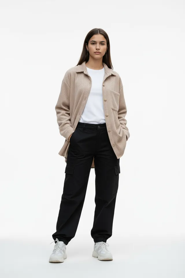 heart-kiss-cordjacke-hemdstil-damen-beige-xs-l image 1