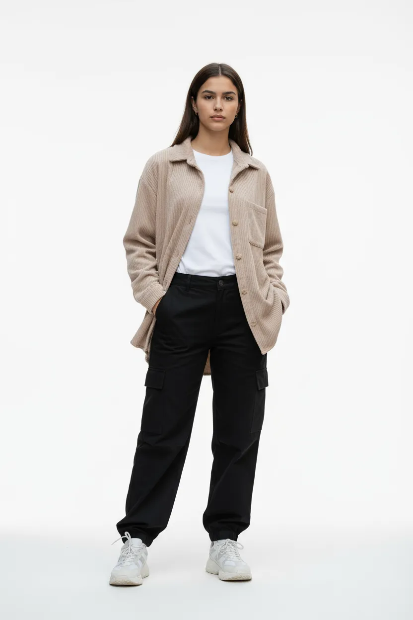 heart-kiss-cordjacke-hemdstil-damen-beige-xs-l image 1