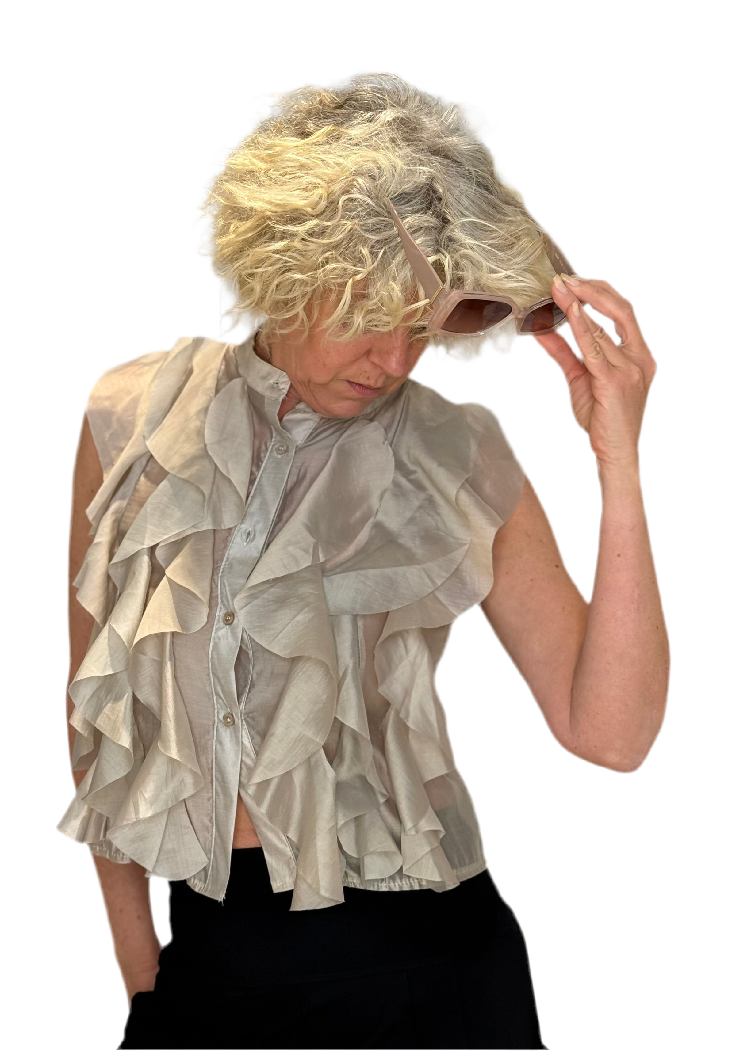 kiel-volantbluse-taupe-rmellos-lyocell-gr-34-38 image 2