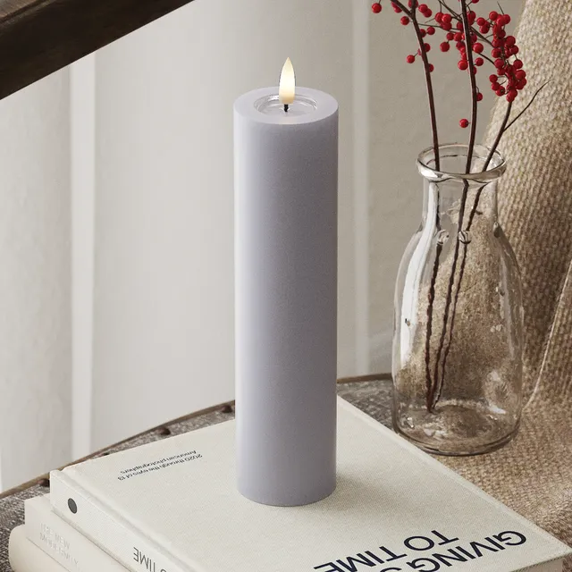 deluxe-homeart-blockkerzen-led-blockkerze-mist-blue-5x20-real-flame image 1