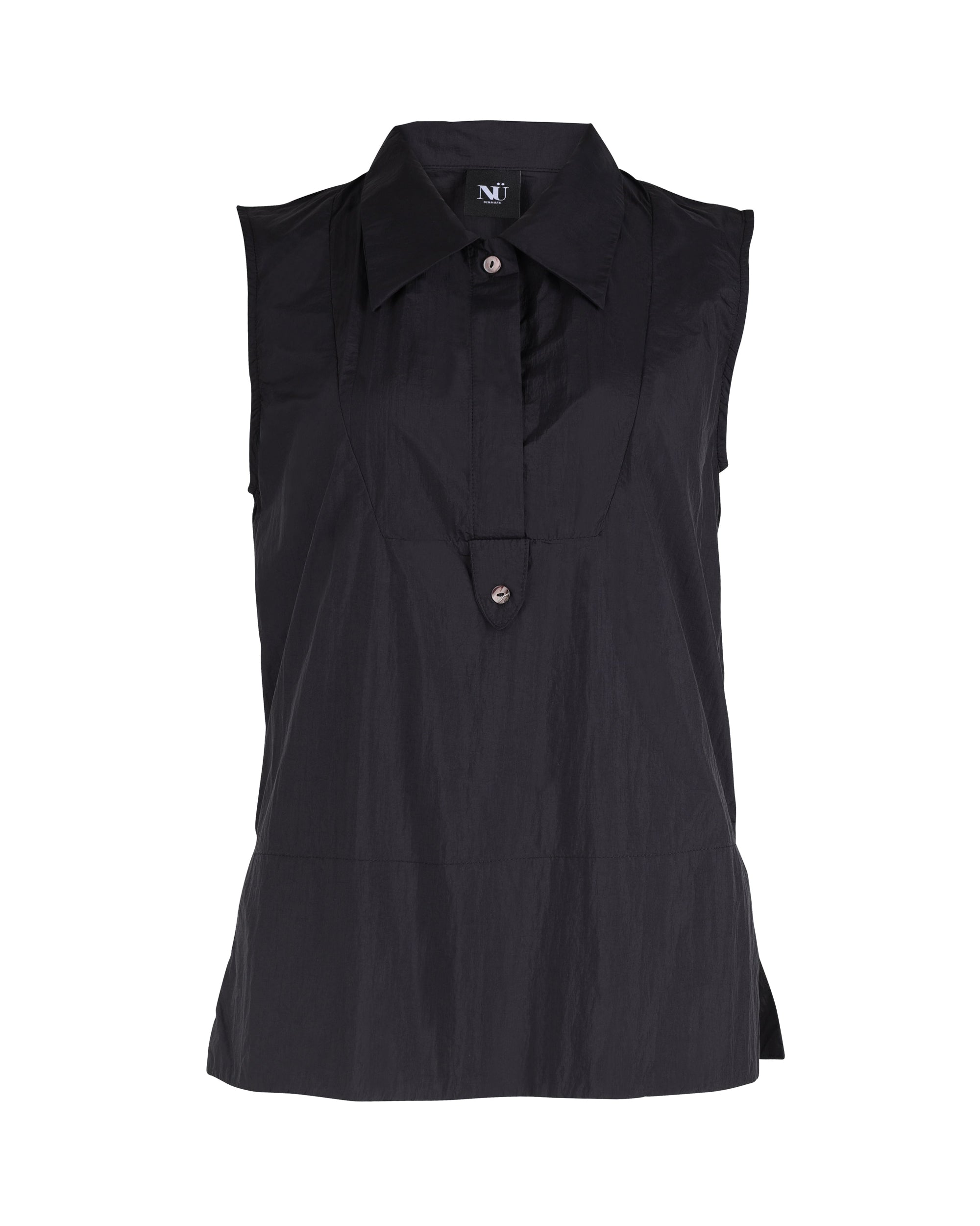 n-denmark-yen-rmellose-bluse-schwarz-stehkragen image 2