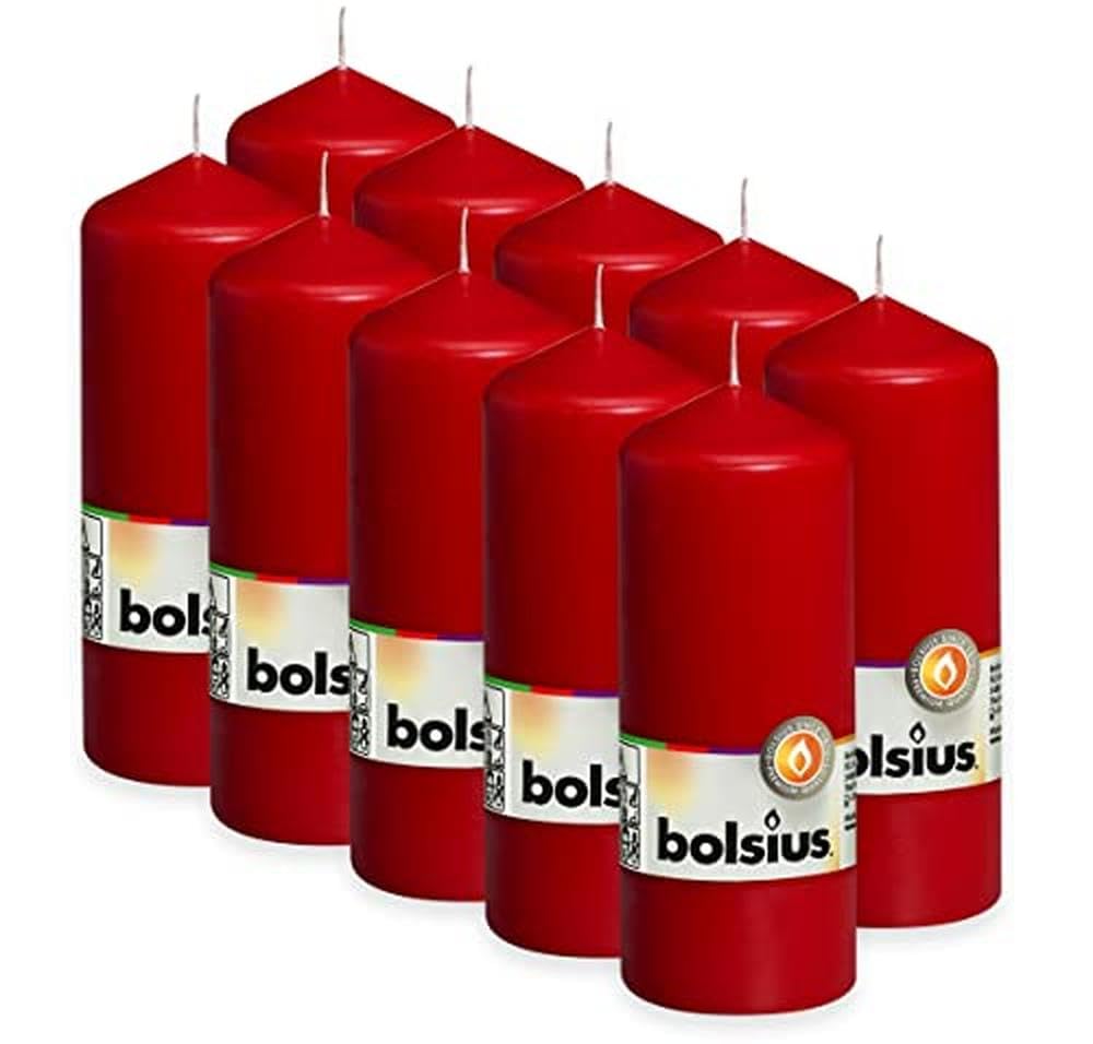 bolsius-essentials-stumpenkerzen-rot-10er-15x6cm-42h image 3