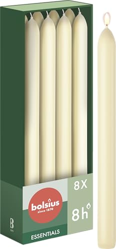 bolsius-essentials-stabkerzen-elfenbein-23-cm-8-st-ck-8-stunden image 6