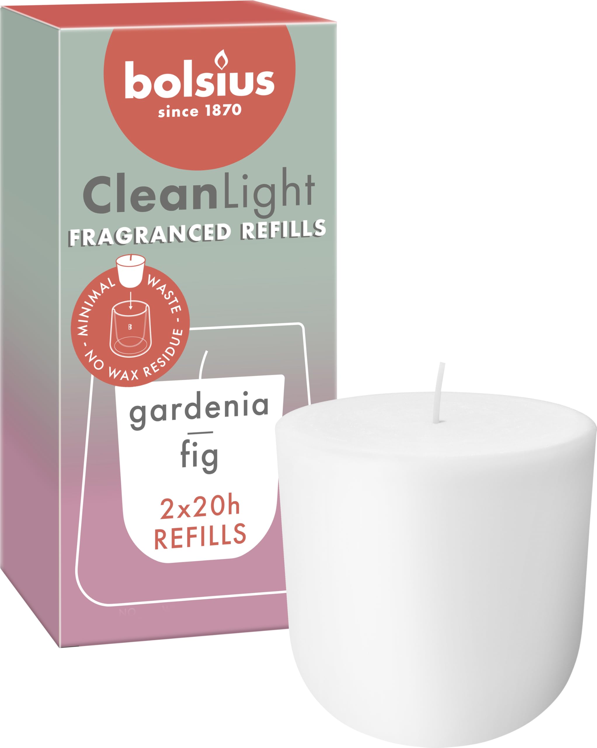 bolsius-cleanlight-refill-gardenia-feige-2er-duftkerze image 1