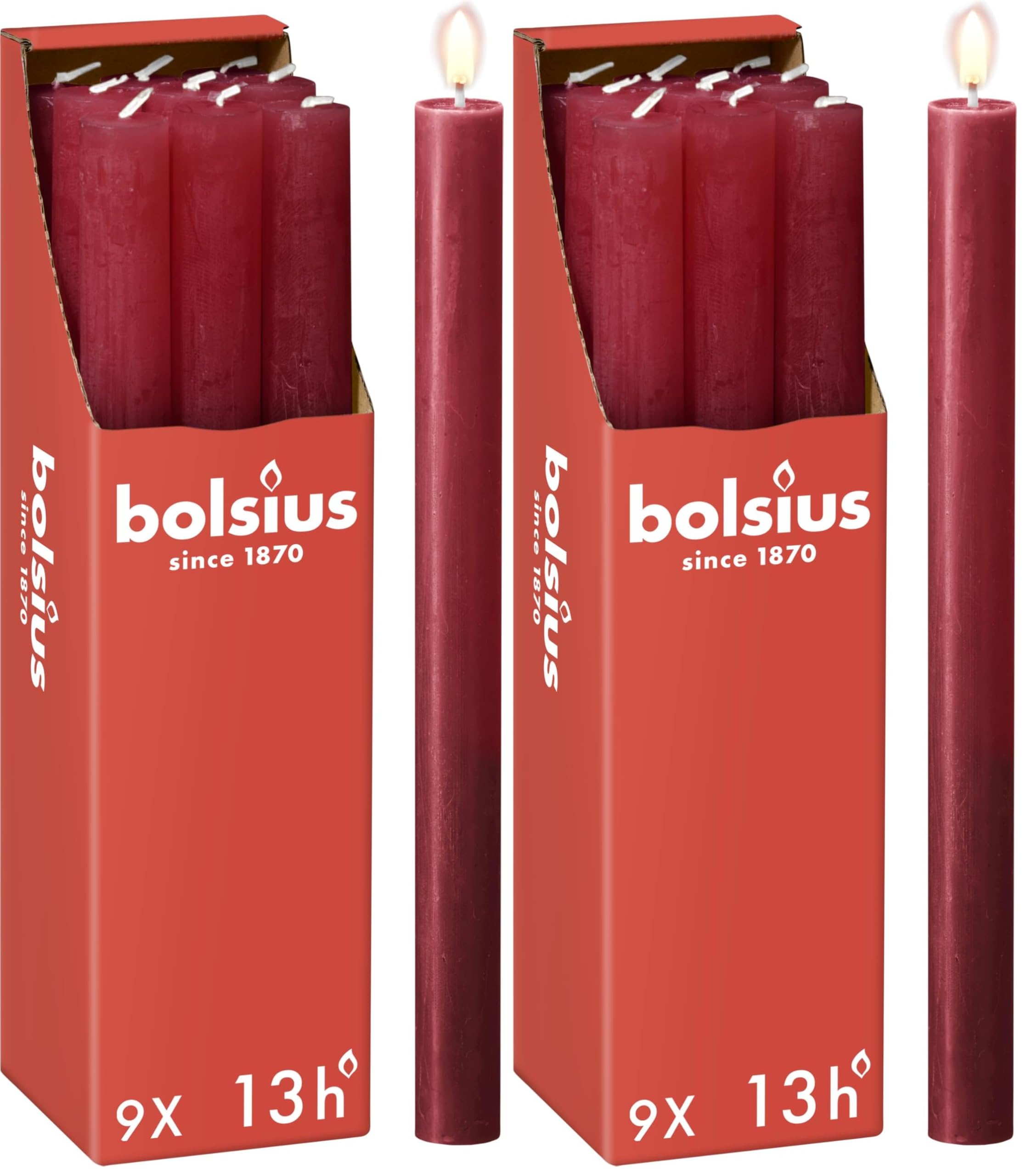 bolsius-rustik-stabkerzen-hellrosa-9-stk-27-cm-13h image 8