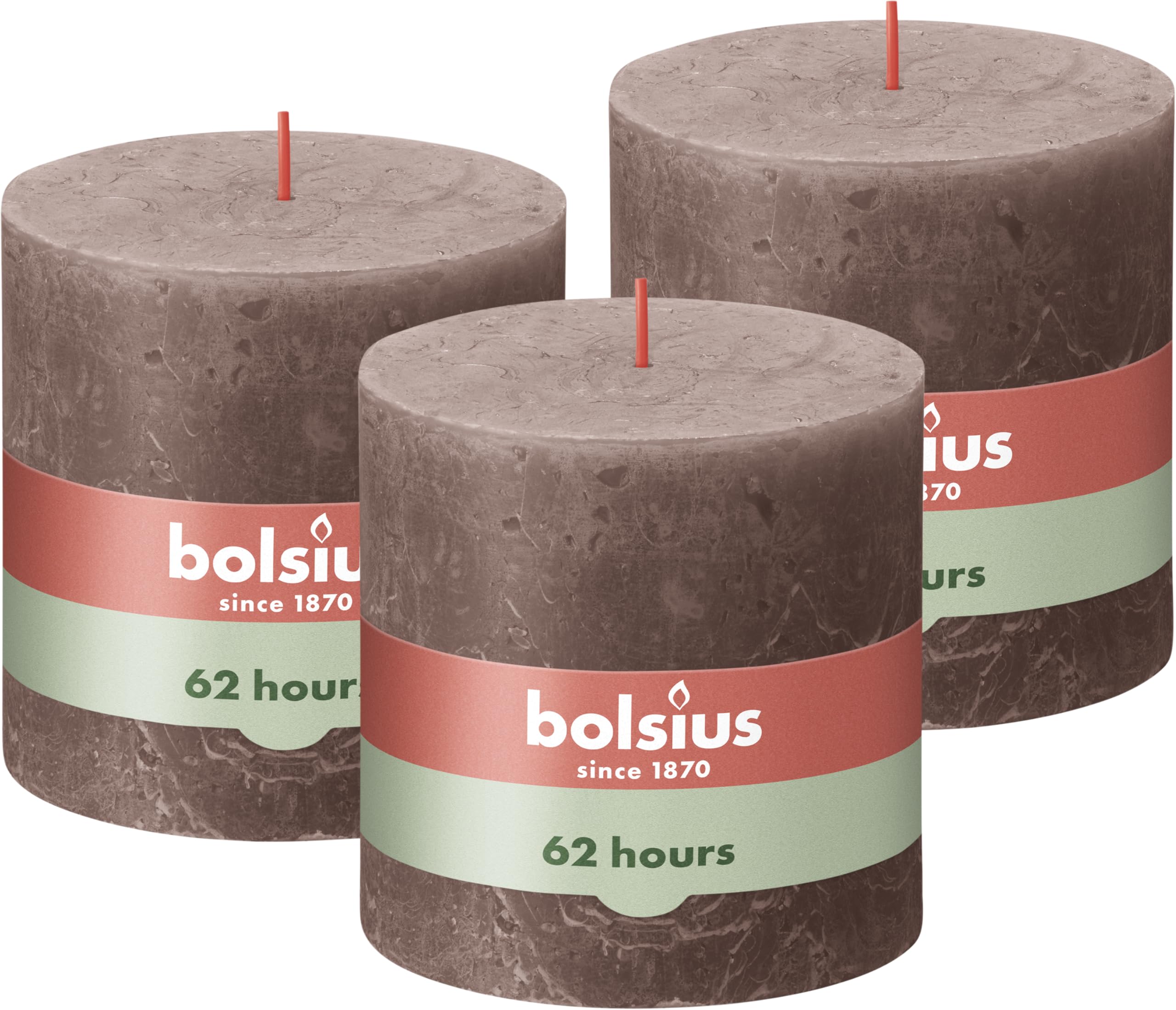 bolsius-rustik-stumpenkerzen-taupe-10x10-cm-3er-62h image 1