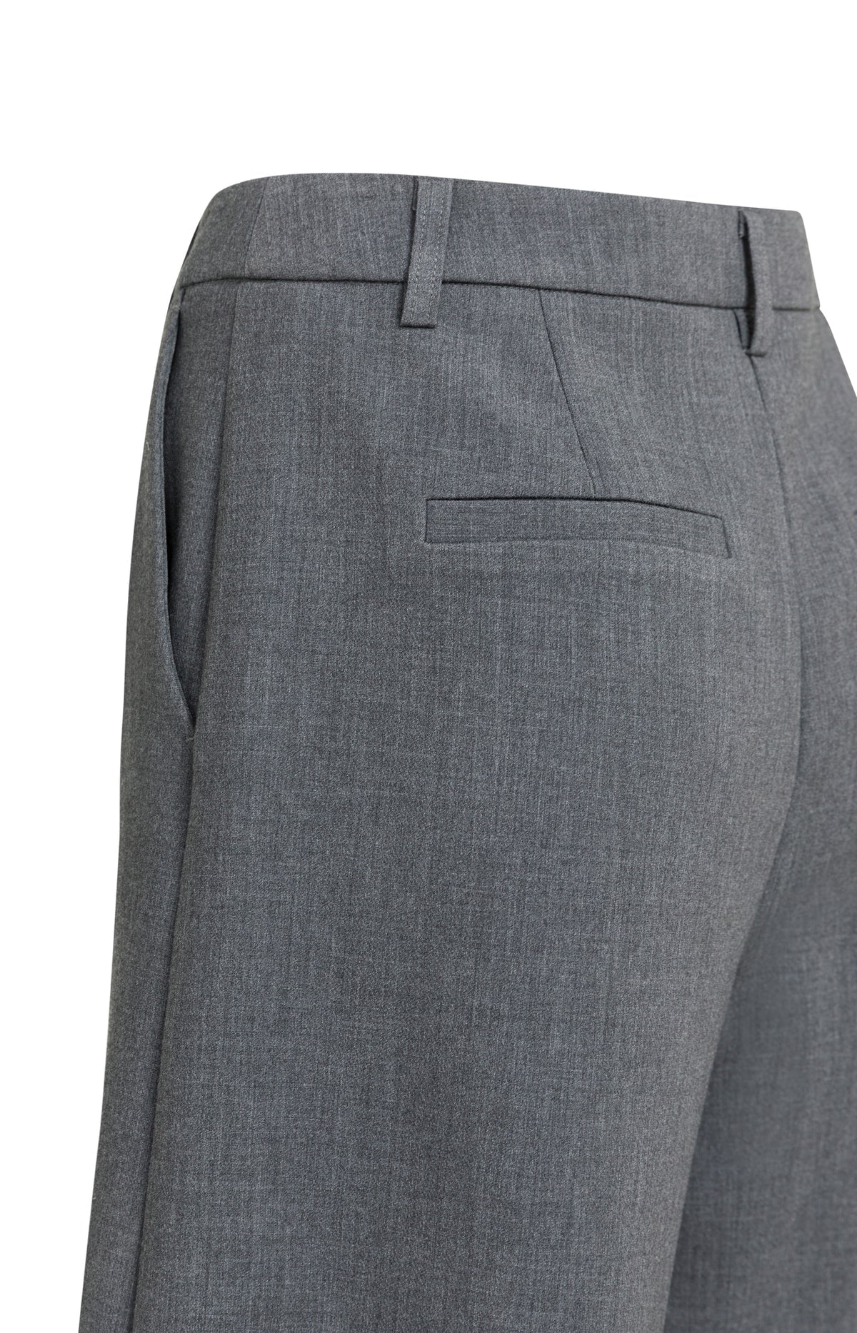 yaya-bermuda-shorts-grau-melange-weites-bein-knielang image 7