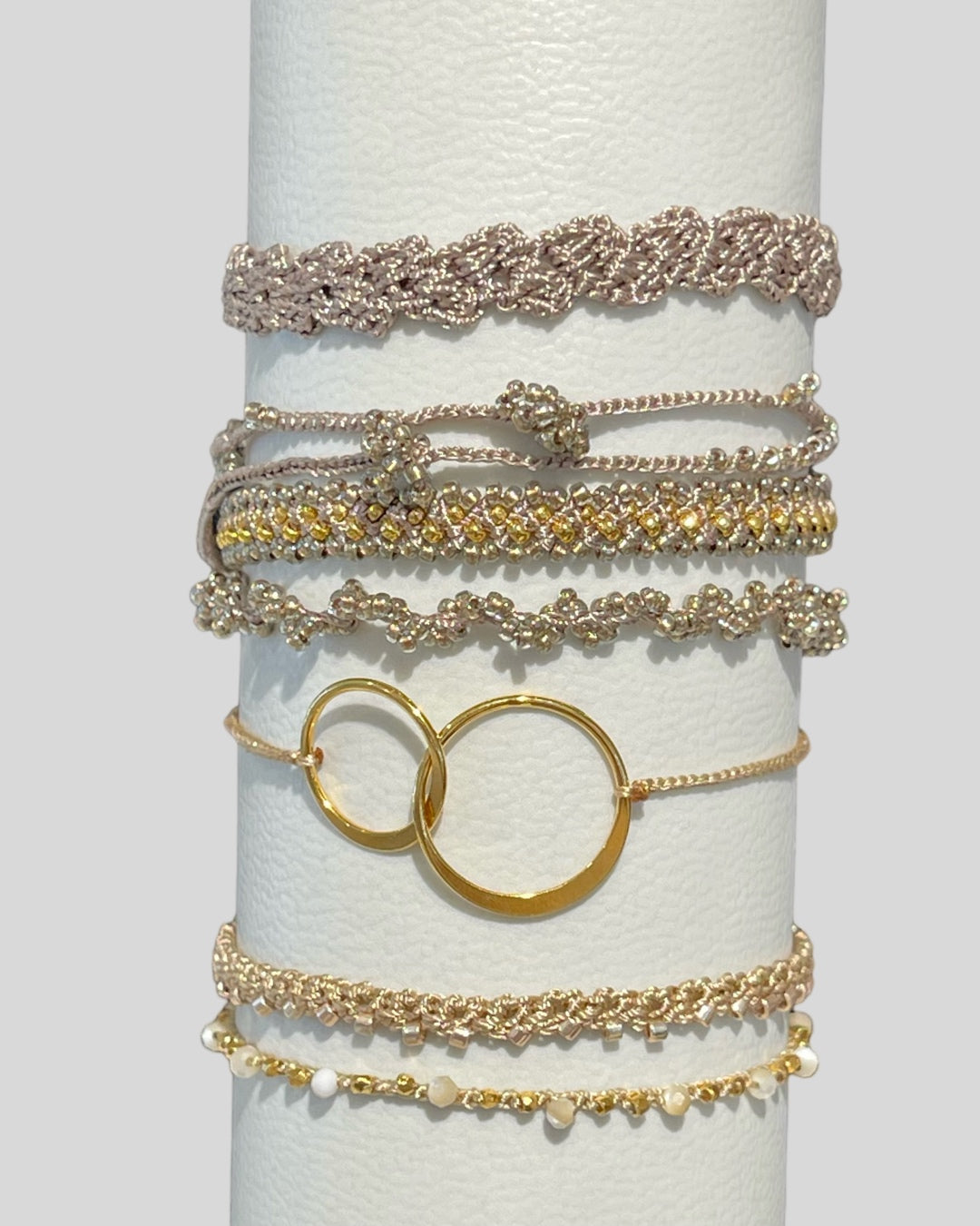 ein-st-ck-vom-gl-ck-cirla-armband-zwei-ringe-silber-verstellbar image 2