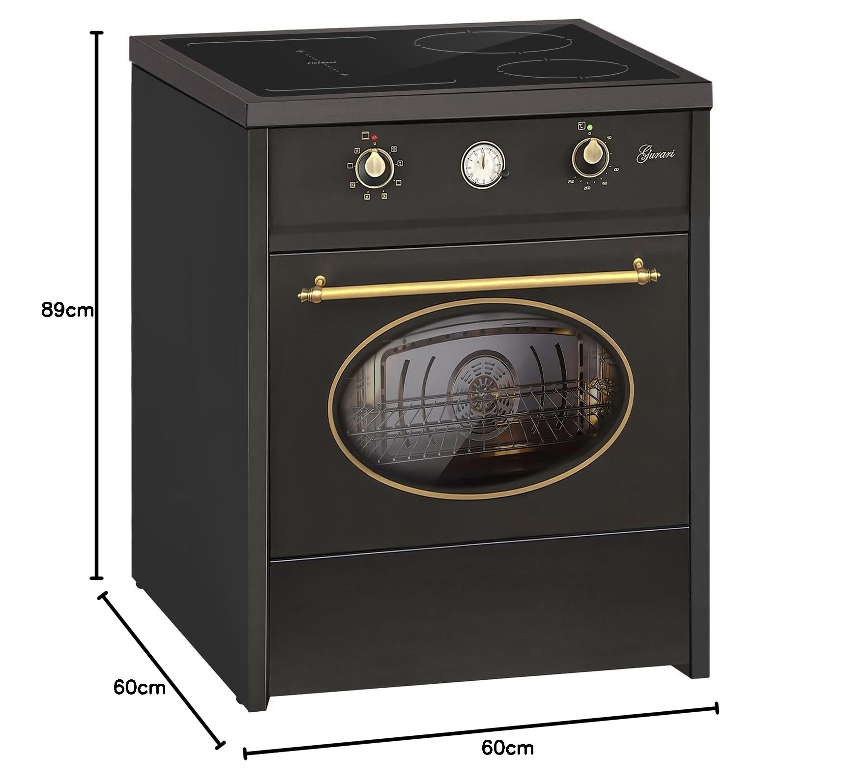 gurari-gch-e-612-bl-standherd-induktion-schwarz-60-cm-retro image 8