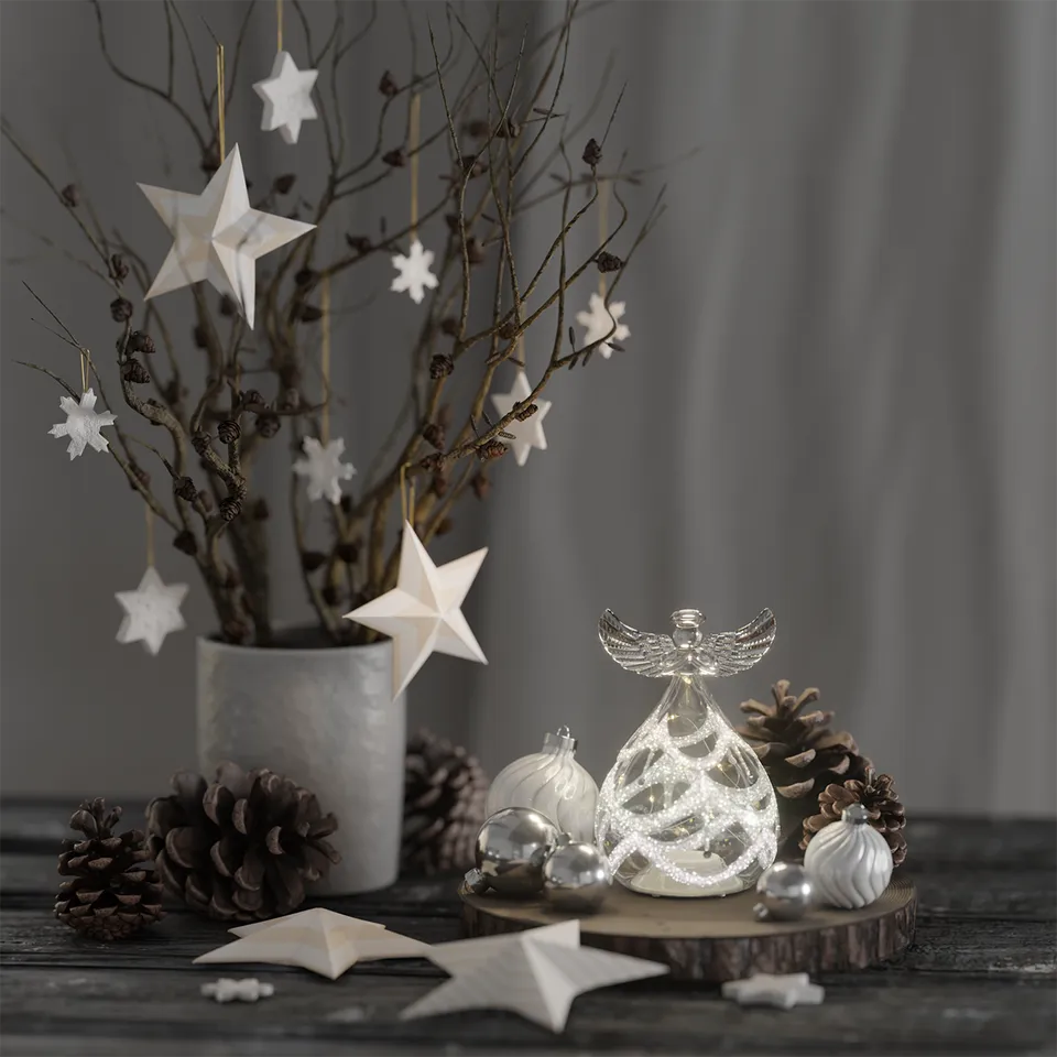 deluxe-homeart-saisons-glasengel-gro-glasfigur-weihnachtsdeko image 1