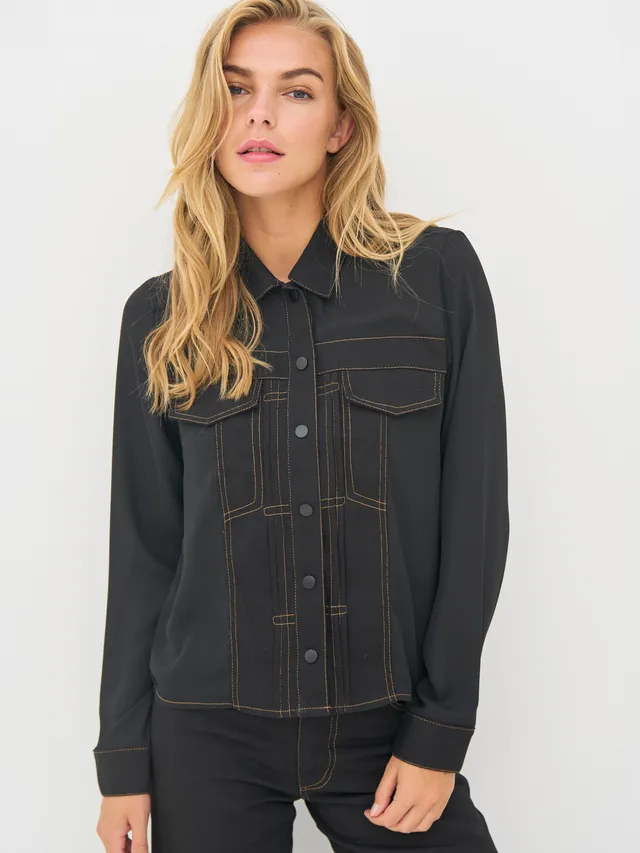 n-denmark-beate-jeanshemd-schwarz-damen-leichte-denimbluse image 1