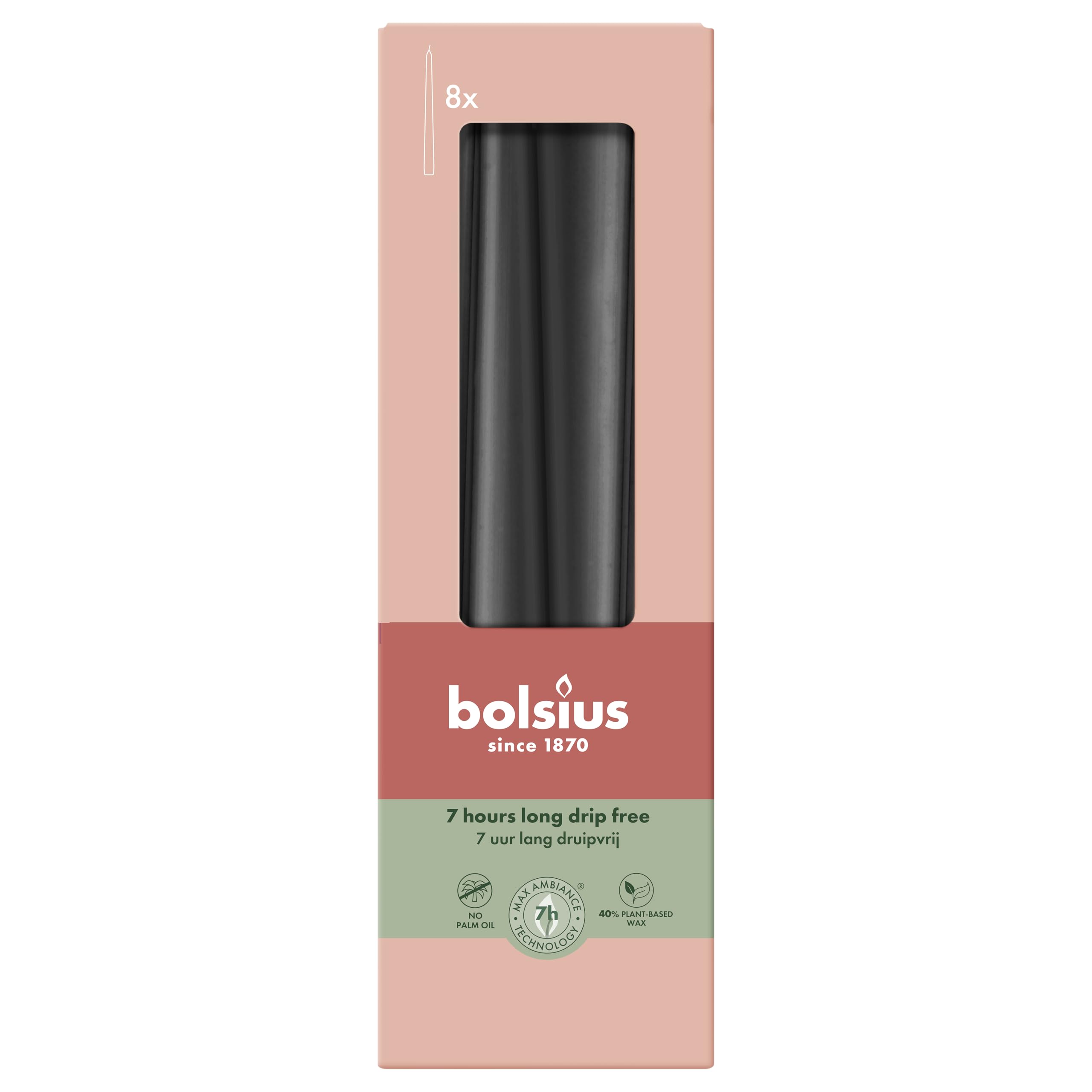 bolsius-essentials-spitzkerzen-bordeauxrot-24-5-cm-8-st-ck image 8