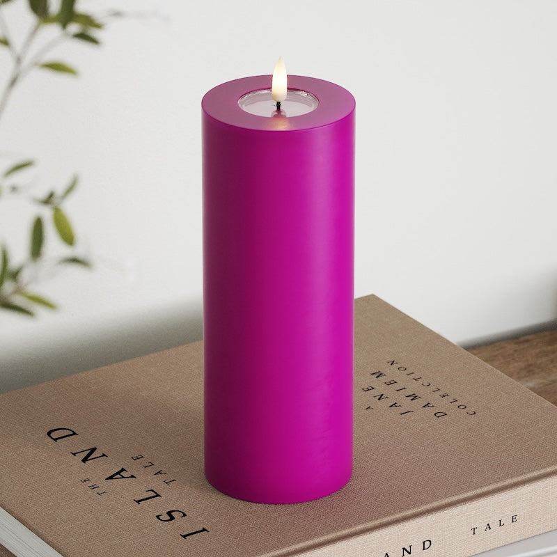 deluxe-homeart-blockkerzen-led-violett-7-5-x-20-cm image 4