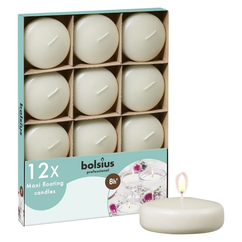 bolsius-true-scents-maxi-schwimmkerzen-elfenbein-12-st-ck-8h image 1