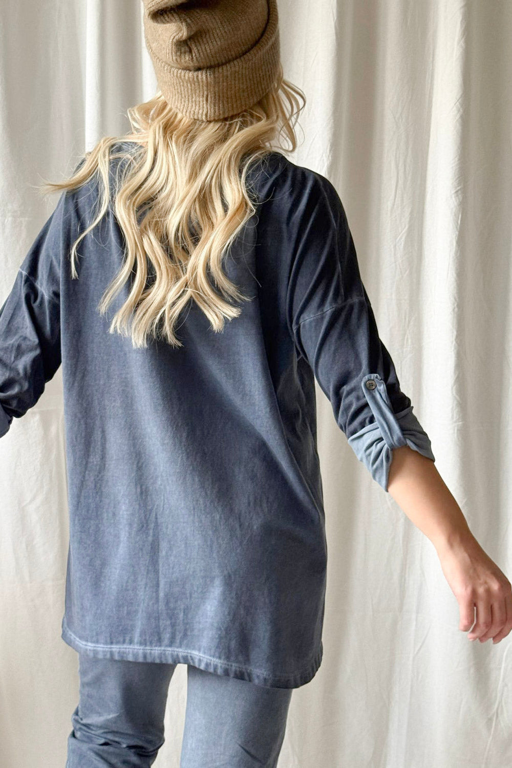bypias-bohemian-longshirt-print-vintage-wash-denim-blue-one-size image 4