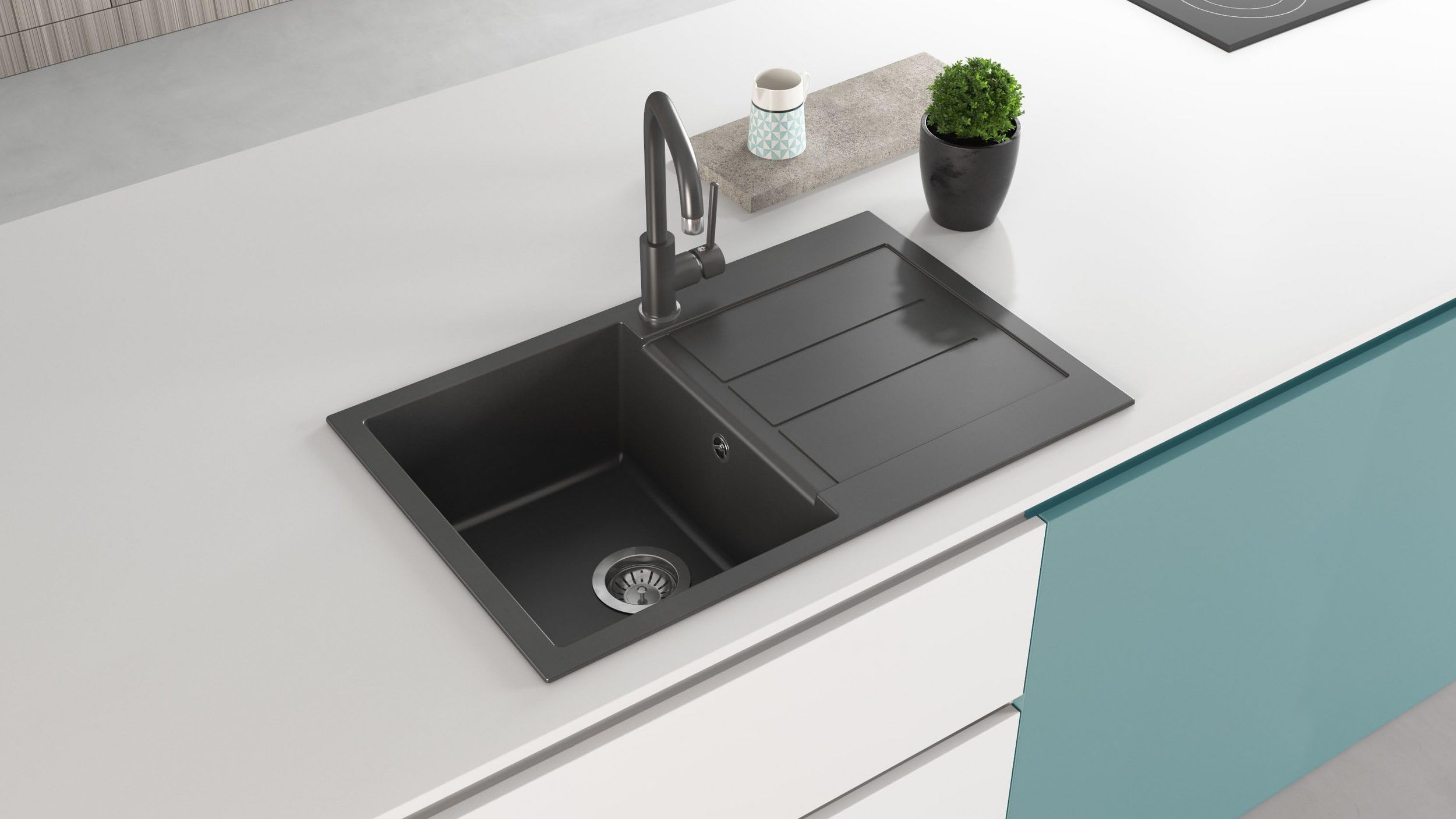 gurari-sqt-101-601-granitsp-le-schwarz-78x50-mit-siphon image 2