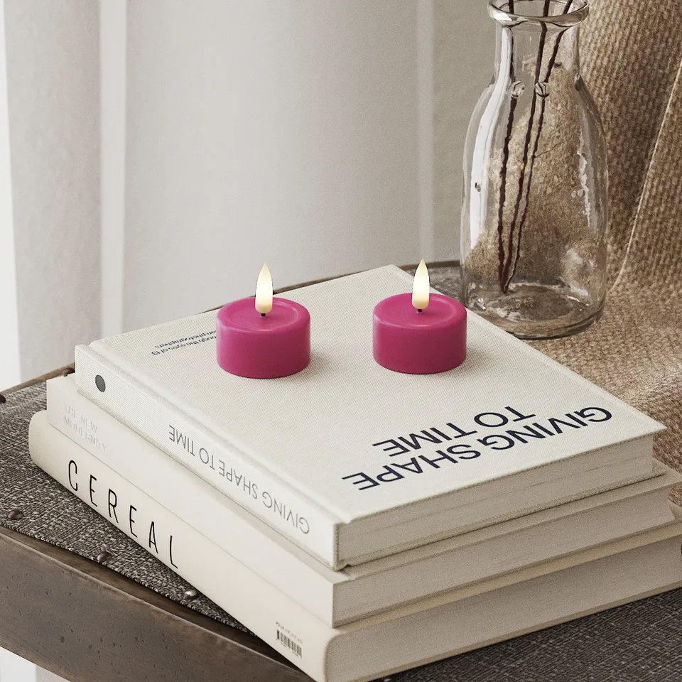 deluxe-homeart-teelichter-led-teelicht-2-st-ck-magenta image 1