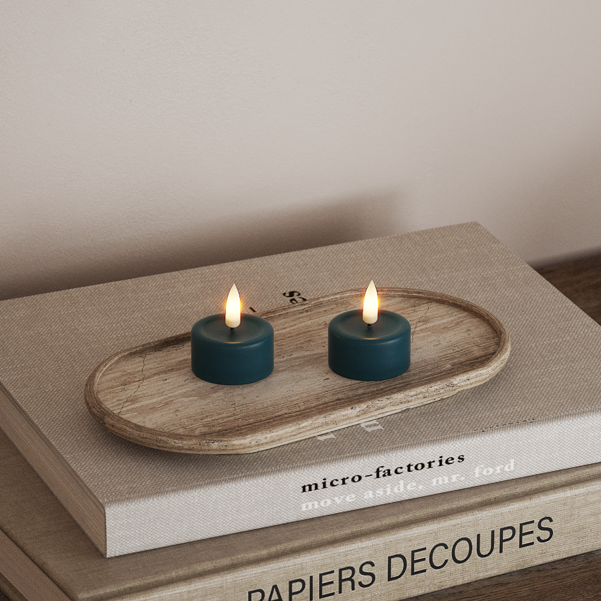 deluxe-homeart-teelichter-led-teelicht-petrol-2-st-ck-real-flame image 2