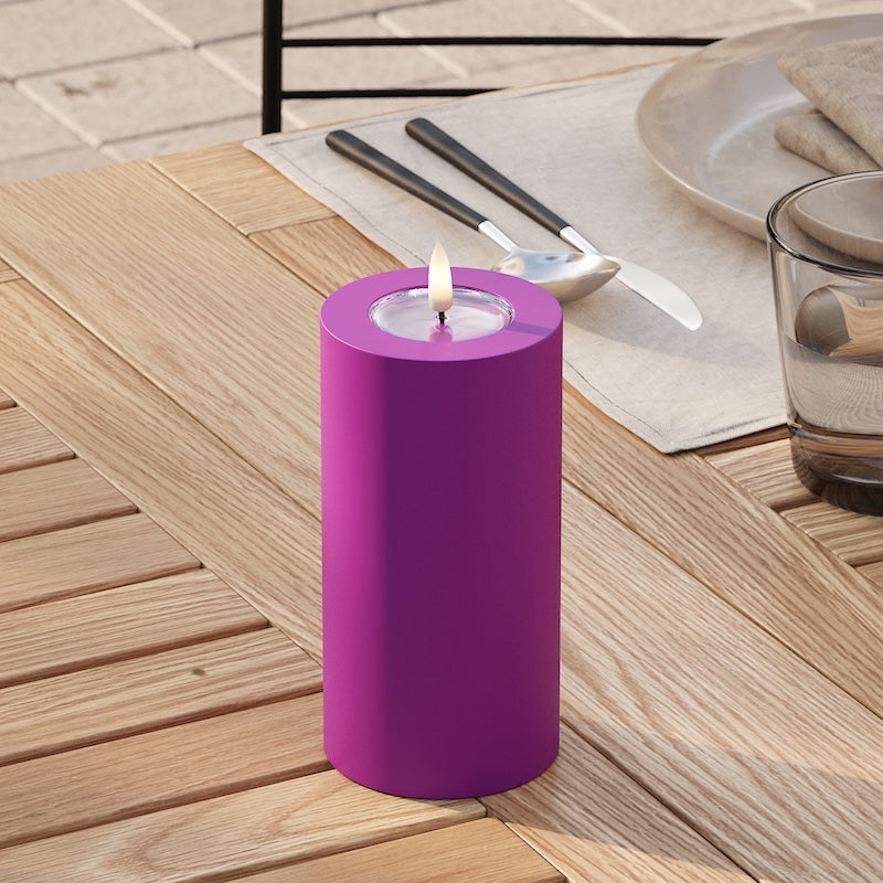 deluxe-homeart-au-enleuchten-led-kerze-7-5x15-violett-ip44 image 2