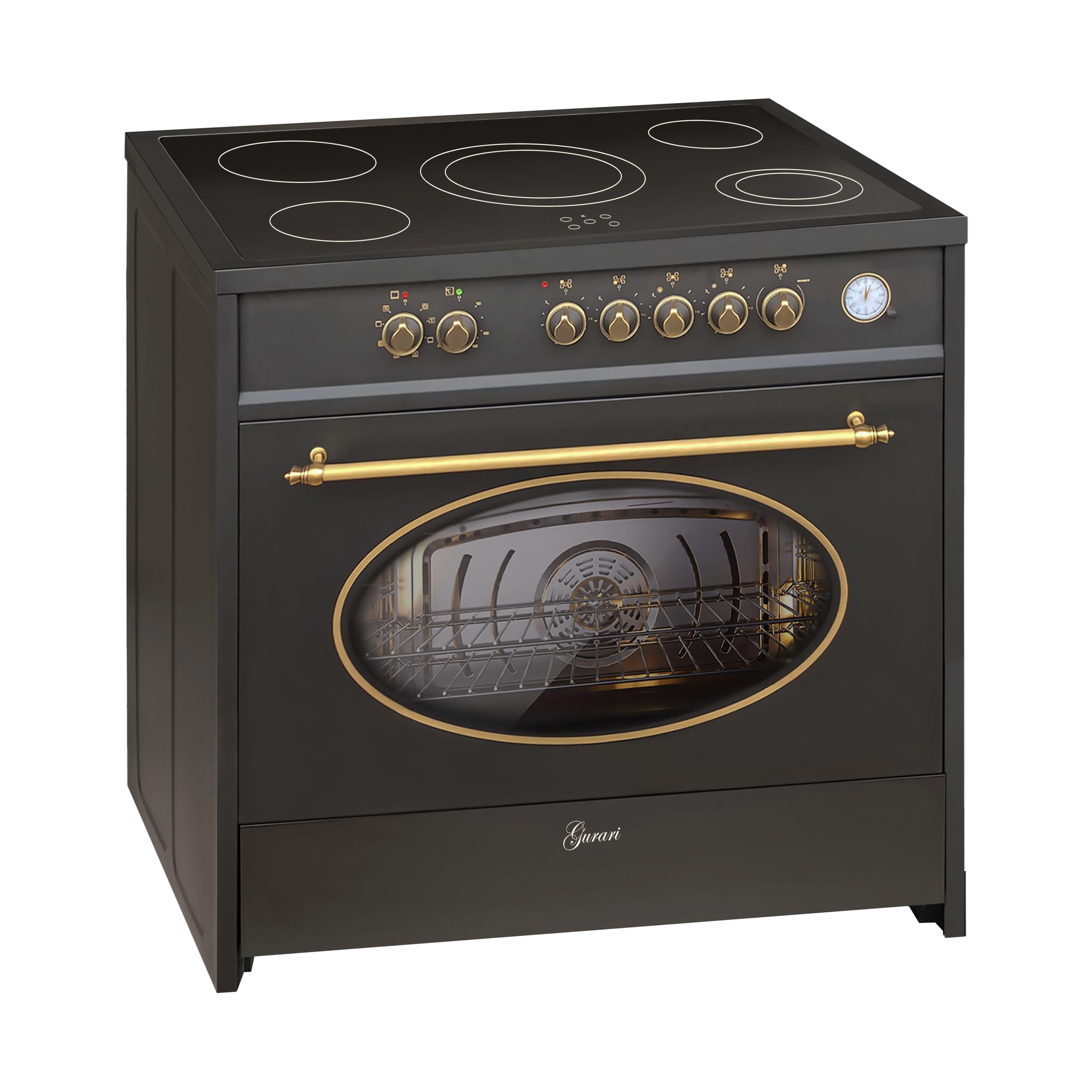 gurari-gch-e-912-bl-elektro-standherd-90-cm-schwarz-121-l-retro image 3