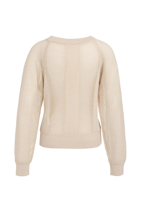yaya-strickpullover-netzoptik-beige-damen-pullover image 7
