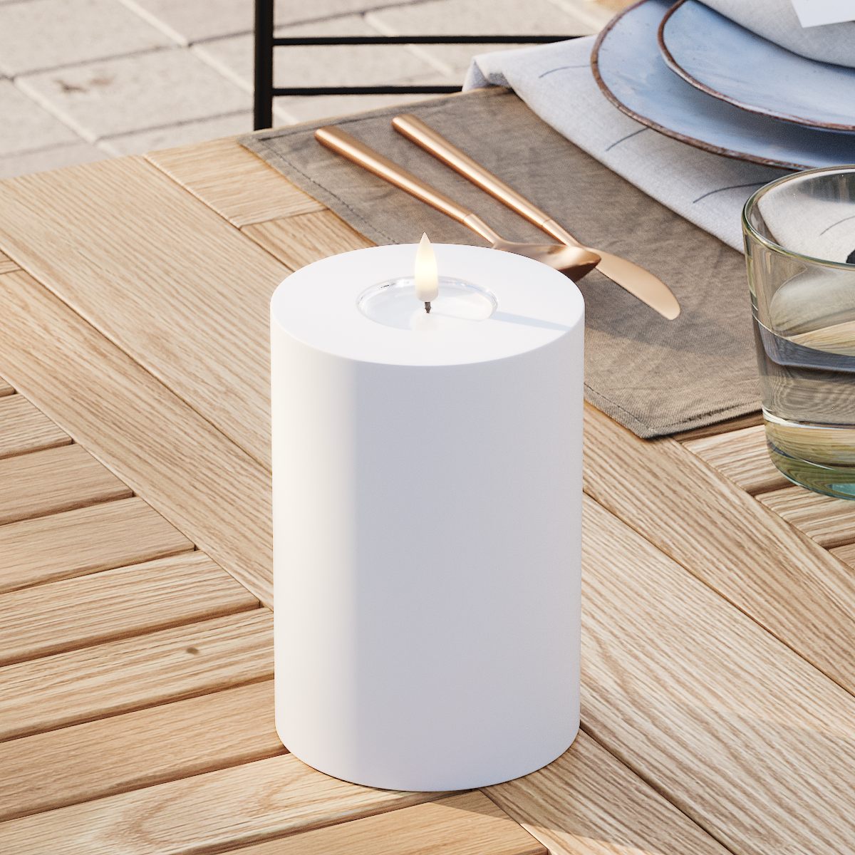 deluxe-homeart-au-enleuchten-led-kerze-10x15-wei-ip44 image 3