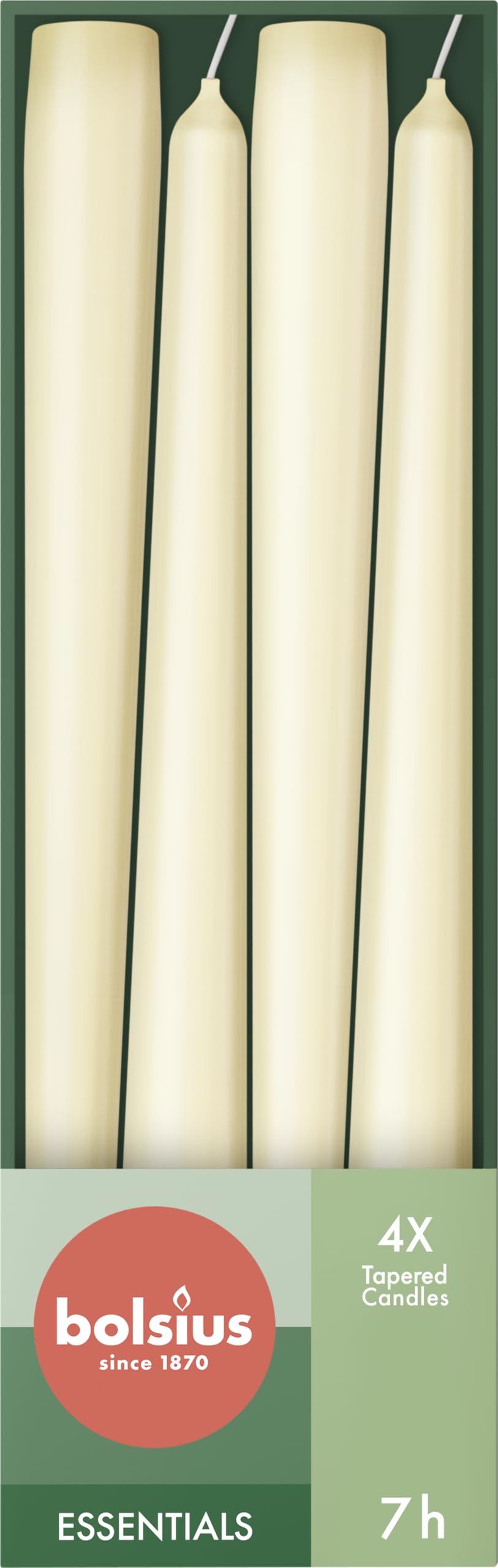 bolsius-essentials-spitzkerzen-elfenbein-24-5-cm-32er-7h image 6