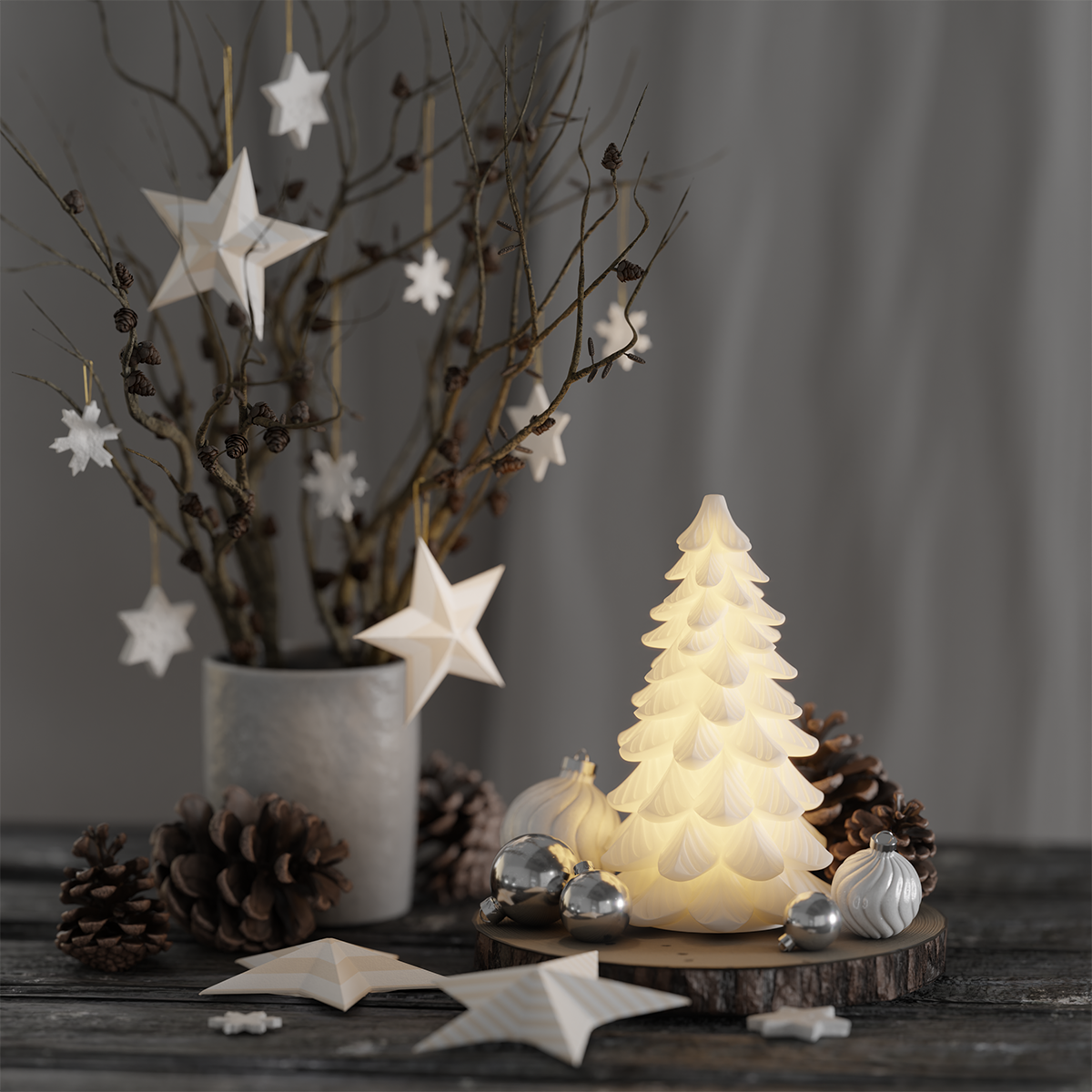 deluxe-homeart-saisons-led-weihnachtsbaum-19-cm image 1