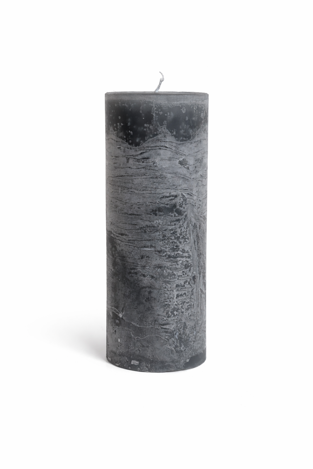 stumpenkerze-rustic-grau-7x20-cm-durchgef-rbt image 1